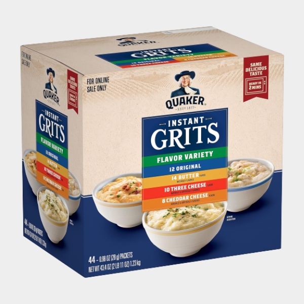 4.jpg Quaker Instant Grits, 4 Flavor Variety Pack - Image 1