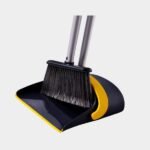 Yocada Broom and Dustpan Set Upgrade 52" Long Handle Upright Stand Up Dustpan