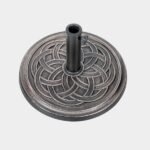YSSOA 24.2 lbs 17.72" Market Umbrella Base Heavy Duty Round Stand for Patio Outdoor