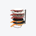 DecoBros Kitchen Counter and Cabinet Pan Organizer Shelf Rack