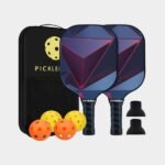 OVISBAI Pickleball Paddles Set of 2 Fiberglass Surface Paddles for Indoor or Outdoor